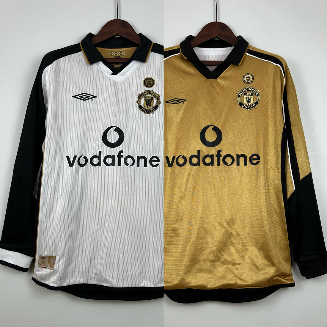Retro Manchester United 01-02 100 aniversario Reversible (Manga Larga)