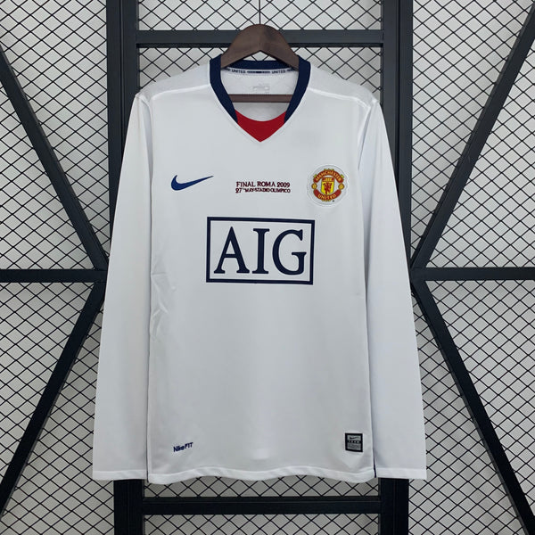 Retro Manchester United 08-09 Visitante Final Champions (Manga Larga)