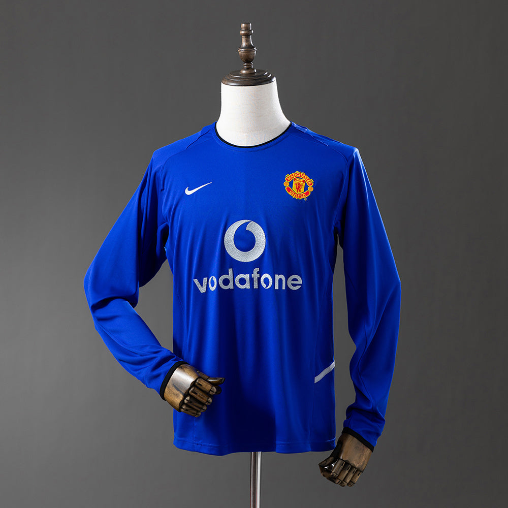 Retro Manchester United 02-04 Visitante (Manga Larga)