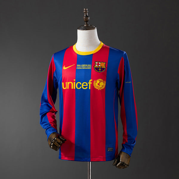 Retro Barcelona 10-11 Local Final Champions (Manga Larga)