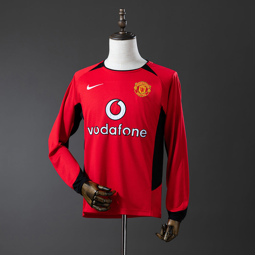 Retro Manchester United 02-04 Local (Manga Larga)