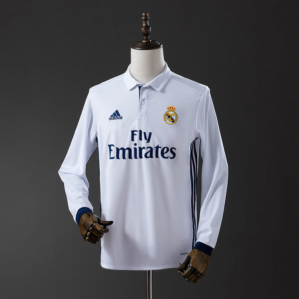 Retro Real Madrid 16-17 Local (Manga Larga)