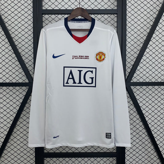 Retro Manchester United 08-09 Visitante  Final Champions (Manga Larga)