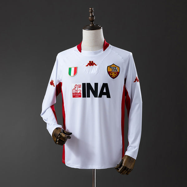 Retro Roma 01-02 Visitante (Manga Larga)