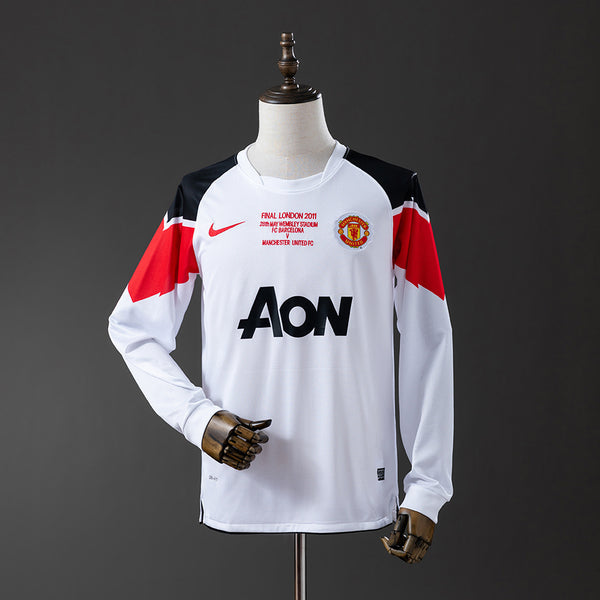 Retro Manchester United 10-1 Visitante Final Champions (Manga Larga)