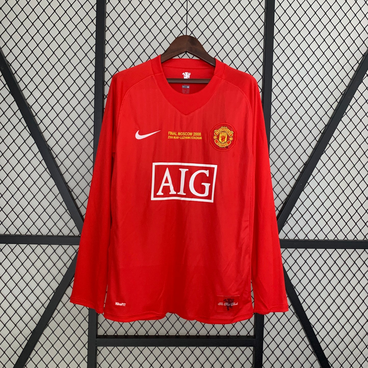 Retro Manchester United 07-08 Local Final Champions (Manga Larga)